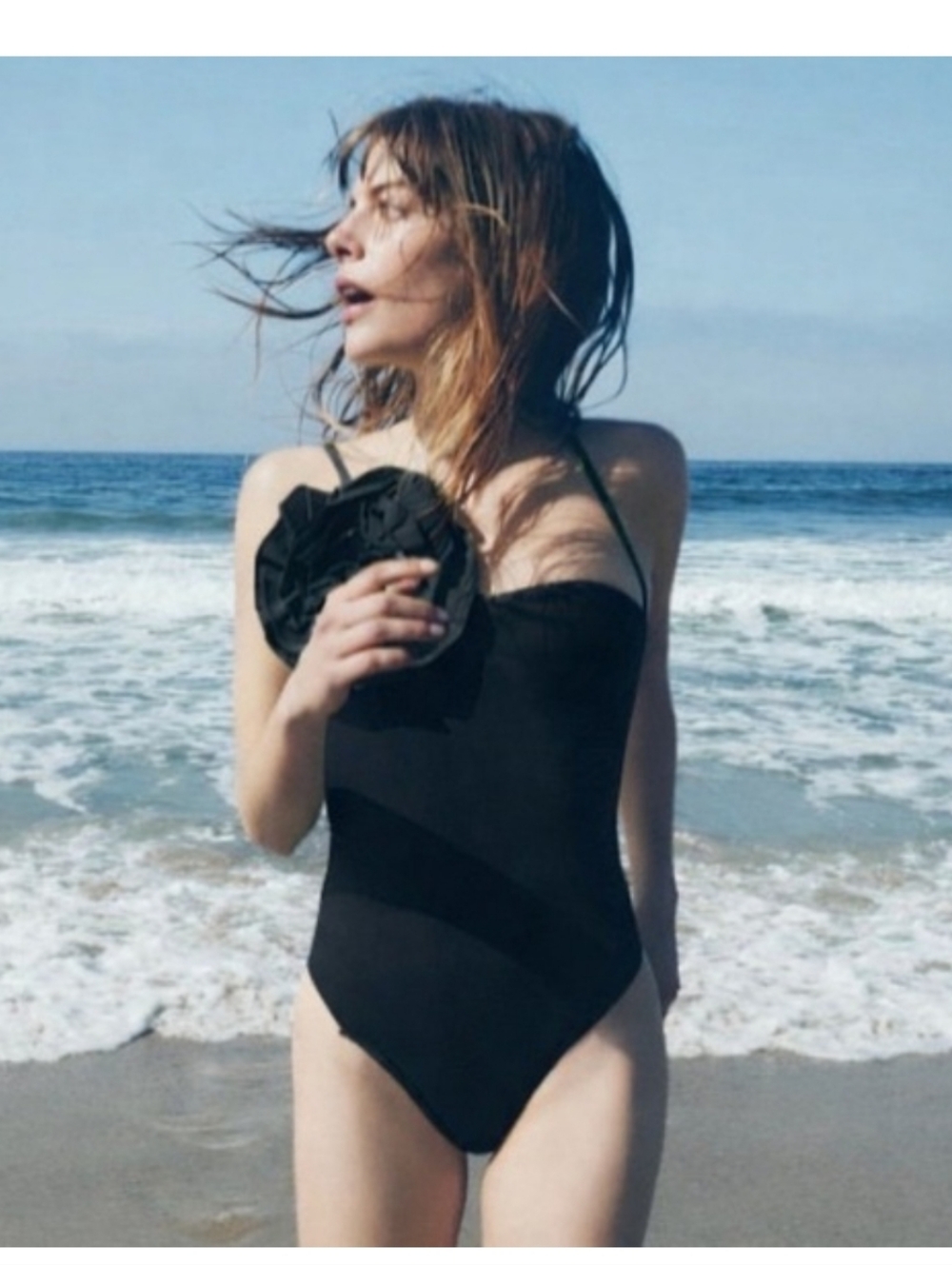 Zara Floral Applique Swimsuit